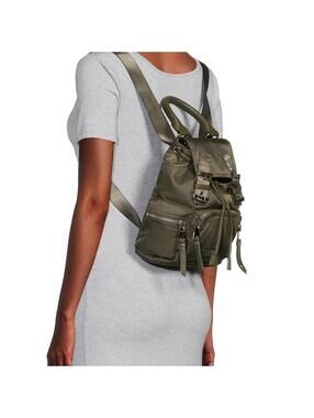 Madden NYC Women's Buckle Olive Green Backpack
